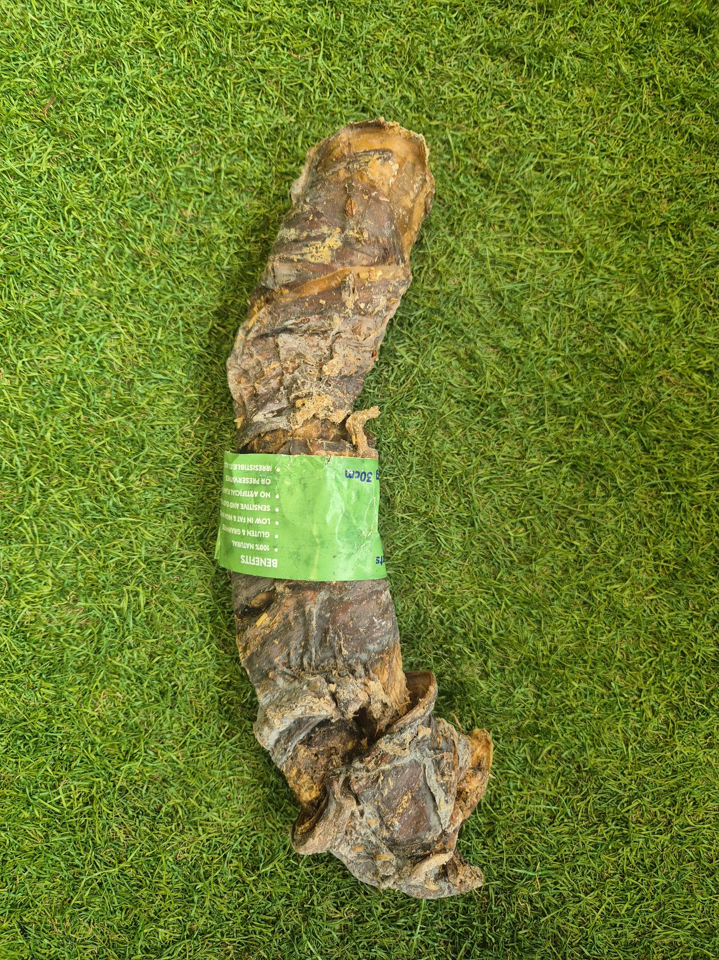 Buffalo trachea wrapped in biltong