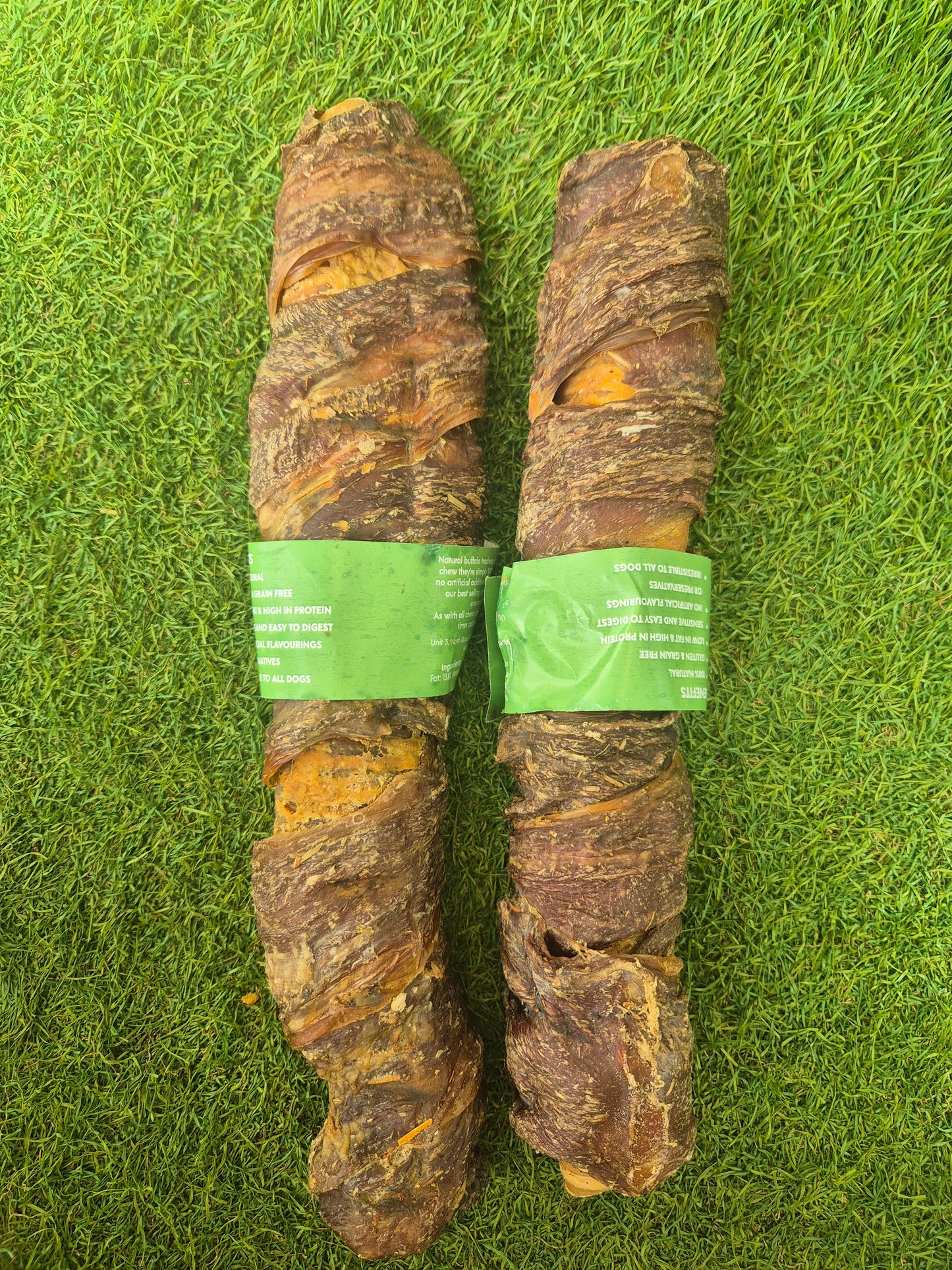 Xl BUFFALO TRACHEA WRAPPED IN BILTONG