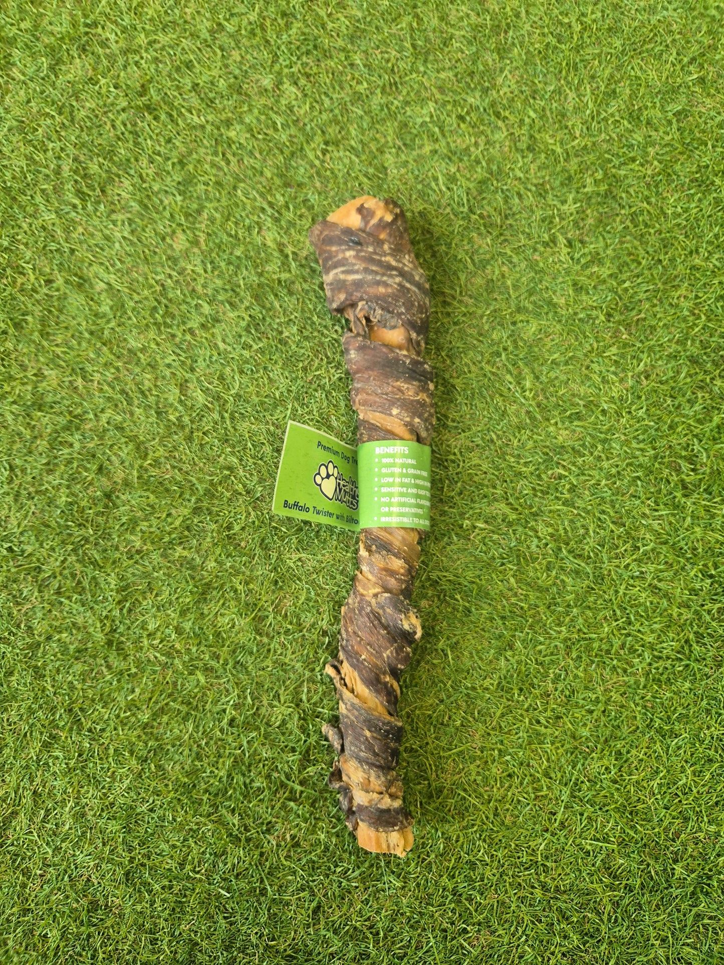 Buffalo tail wrapped in biltong