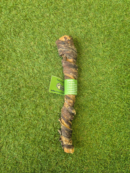 Buffalo tail wrapped in biltong